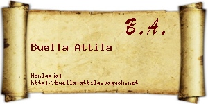 Buella Attila névjegykártya