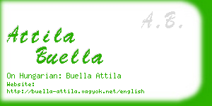 attila buella business card